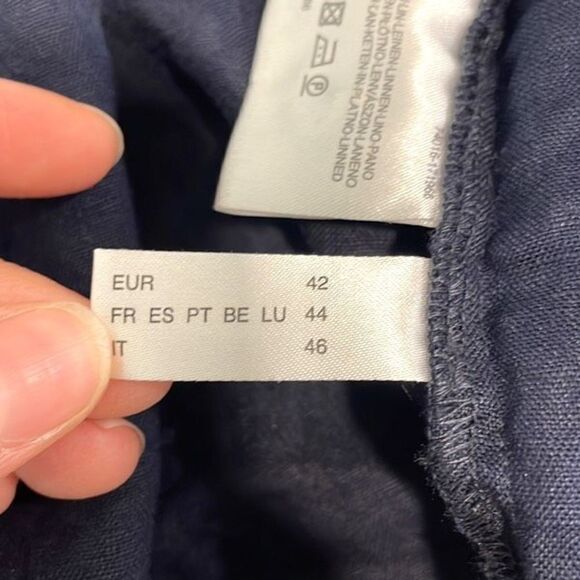 Your Sixth Sense 100% Linen Cardigan Navy - Picture 7 of 7